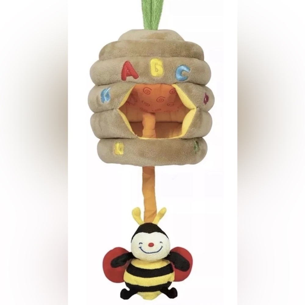Melissa and Doug K's Kids Pull Beehive Plush Toy Bee Hive *No Music*